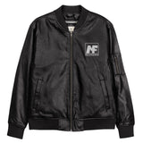 Motifaded Leather Jacket