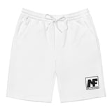 White fleece shorts